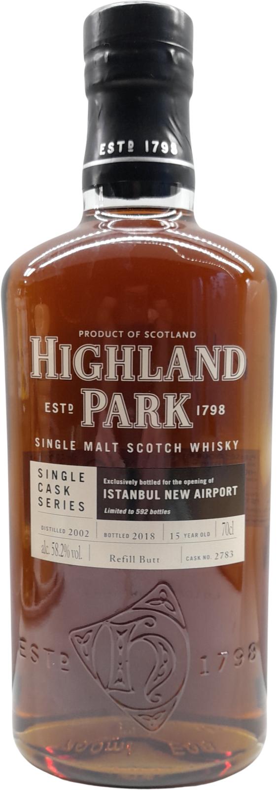 Highland Park 2002 Refill Butt #2783 Istanbul New Airport Exclusive 58.2% 700ml
