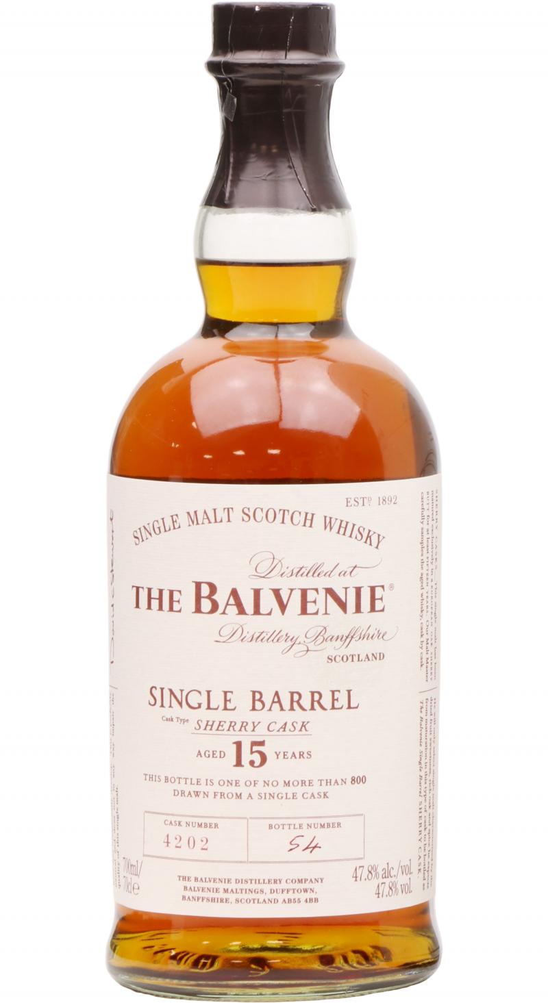 Balvenie 15yo Single Barrel Sherry Cask #4202 47.8% 700ml