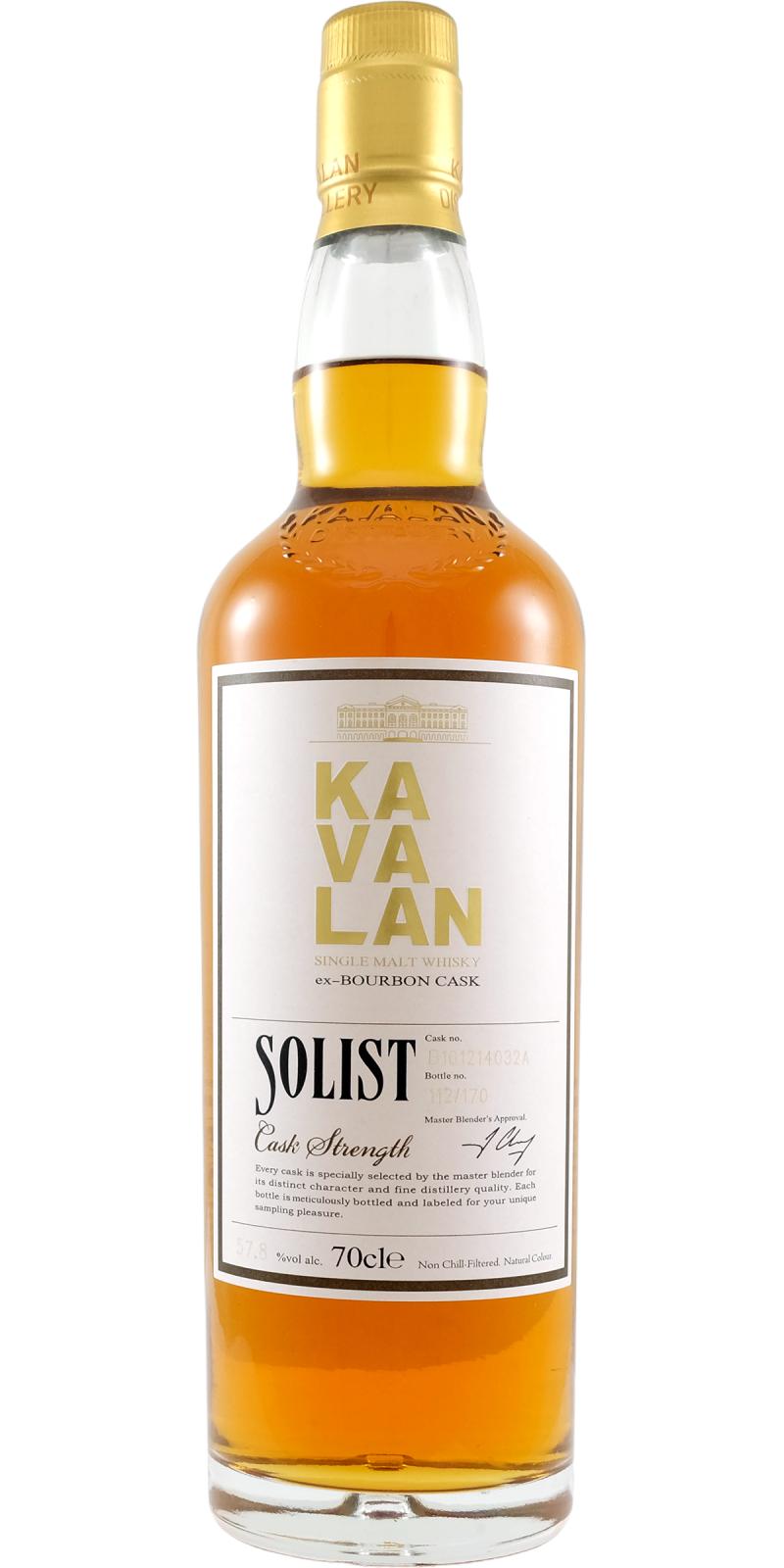 Kavalan Solist ex-Bourbon Cask B101214032A 57.8% 700ml