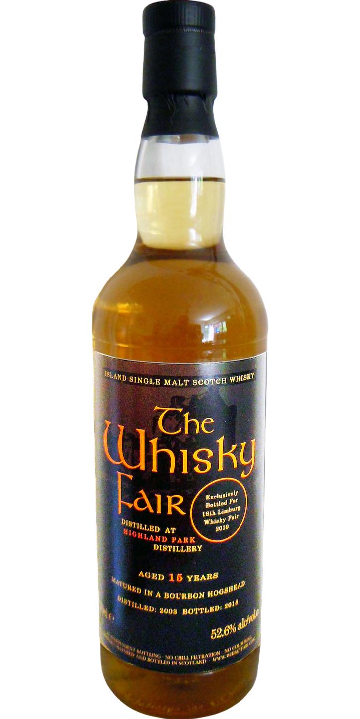 Highland Park 2003 WF Bourbon Hogshead 18th Limburg Whisky Fair 2019 Exclusive 52.6% 700ml