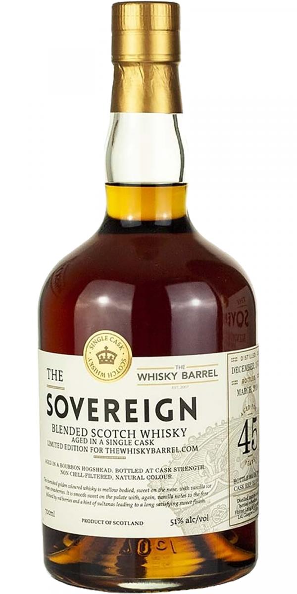 The Sovereign 1973 HL Blended Scotch Whisky Bourbon Hogshead 51% 700ml