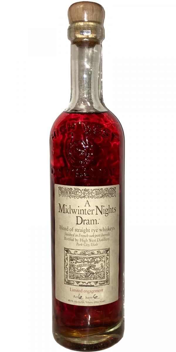 High West A Midwinter Nights Dram Ratings and reviews Whiskybase