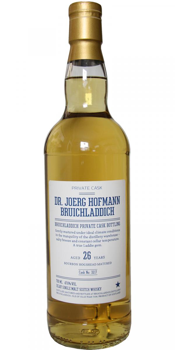 Bruichladdich 26yo Bourbon Hogshead #3217 Dr. Joerg Hofmann 47.6% 700ml