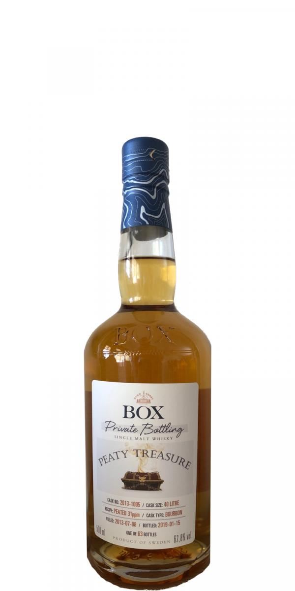 Box 2013 Peaty Treasure Private Bottling Bourbon 2013-1005 62.8% 500ml