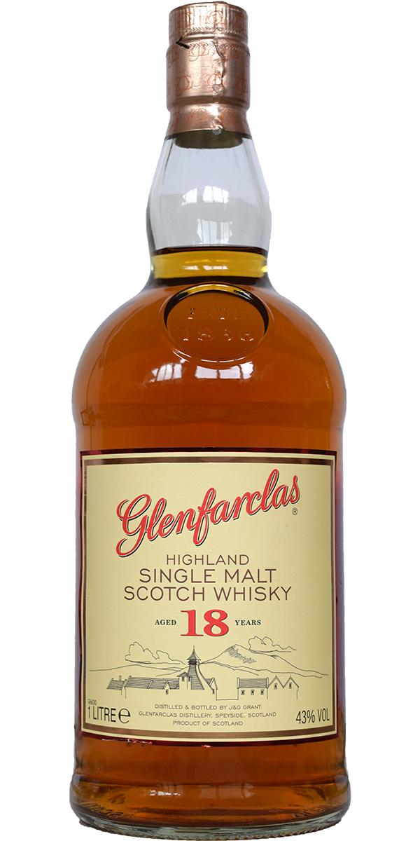 Glenfarclas 18yo oak cask Travel Retail Exclusive 43% 1000ml