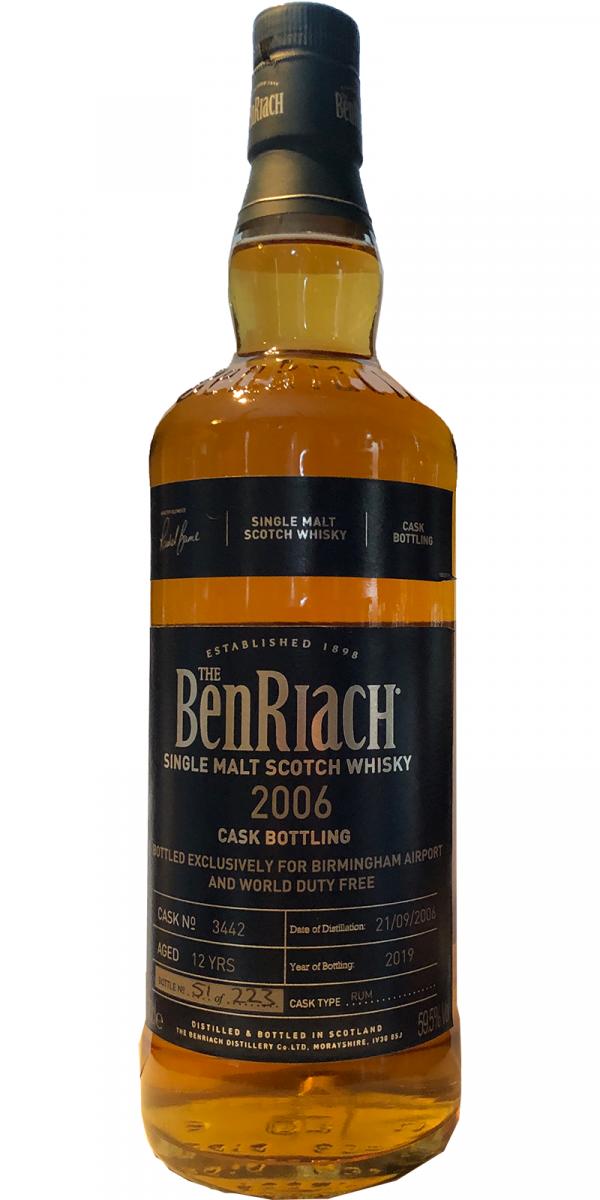 BenRiach 2006 Cask Bottling Rum #3442 59.5% 700ml