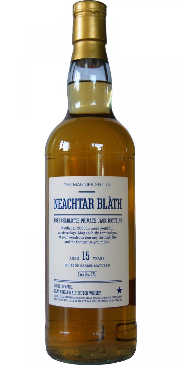 Port Charlotte 2003 Neachtar Blath Private Cask Bottling Bourbon Barrel #673 61% 700ml
