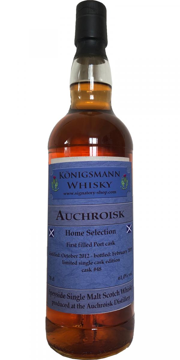Auchroisk 2012 Km Home Selection 1st Filled Port Cask 48 61% 700ml