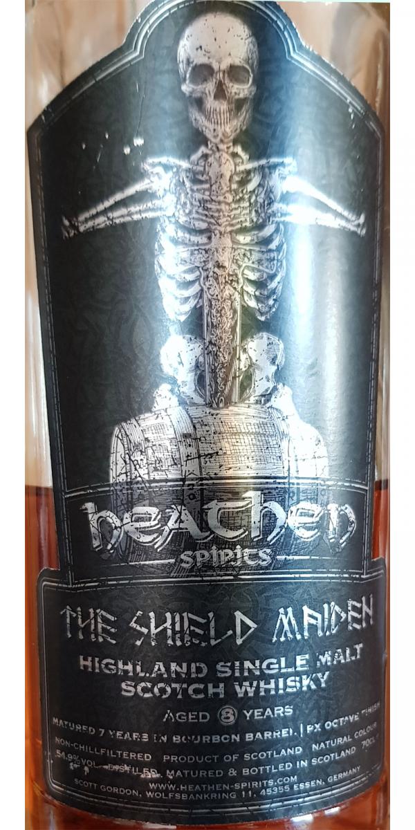 Highland Single Malt Scotch Whisky The Shield Maiden HeaS