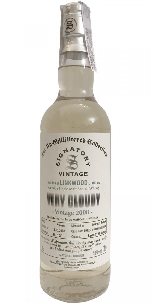 Linkwood 2008 SV The Un-Chillfiltered Collection Very Cloudy Bourbon Barrels LMDW 40% 700ml