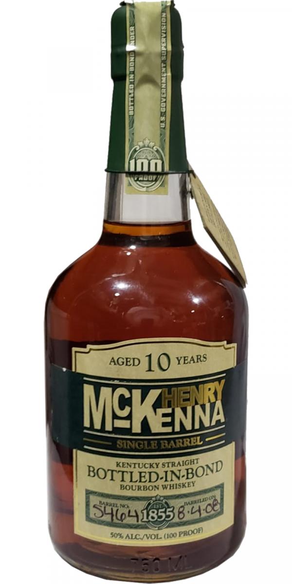 Henry McKenna 10yo Single Barrel Bottled in Bond #5464 50% 750ml