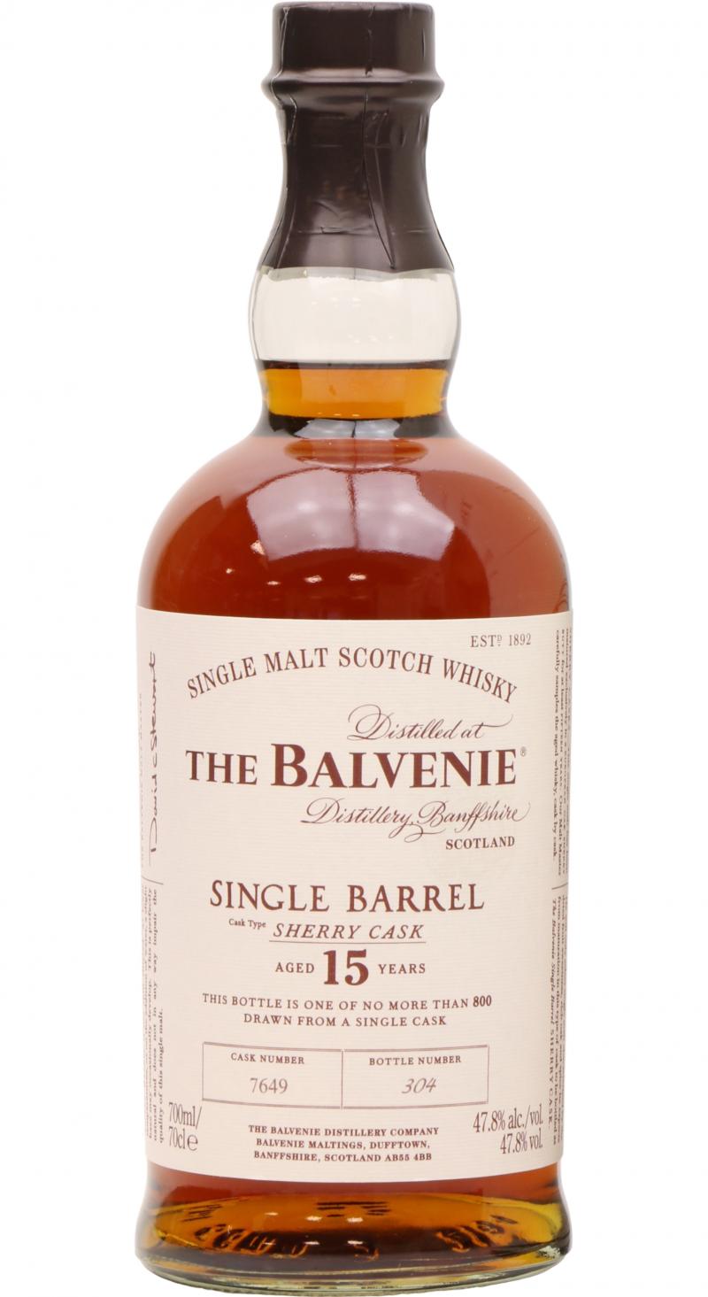 2 bottles - Balvenie single barrel sherry cask 15 years old - Catawiki