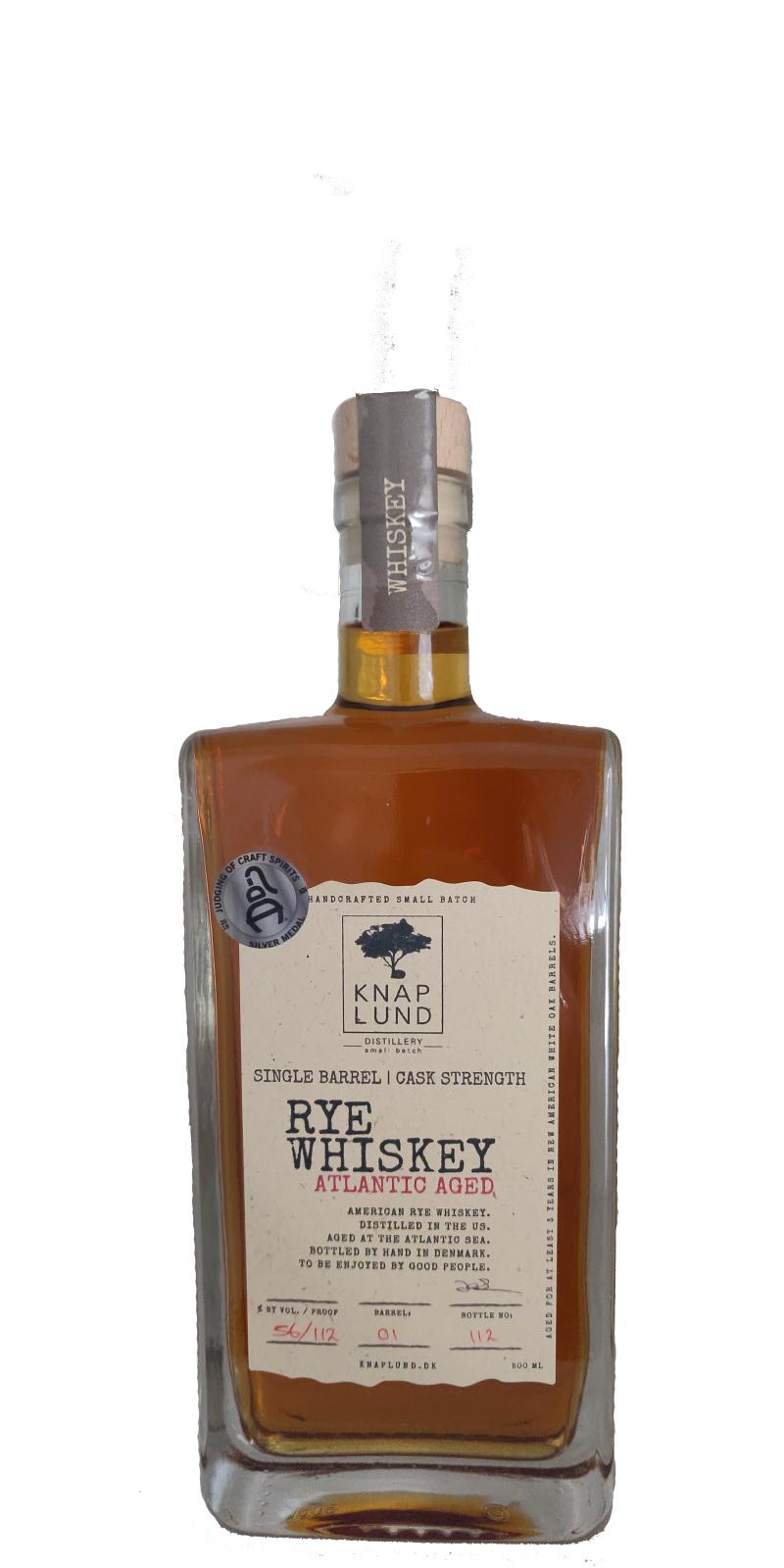 Knaplund Rye Whisky Single Barrel Atlantic Aged #01 56% 500ml
