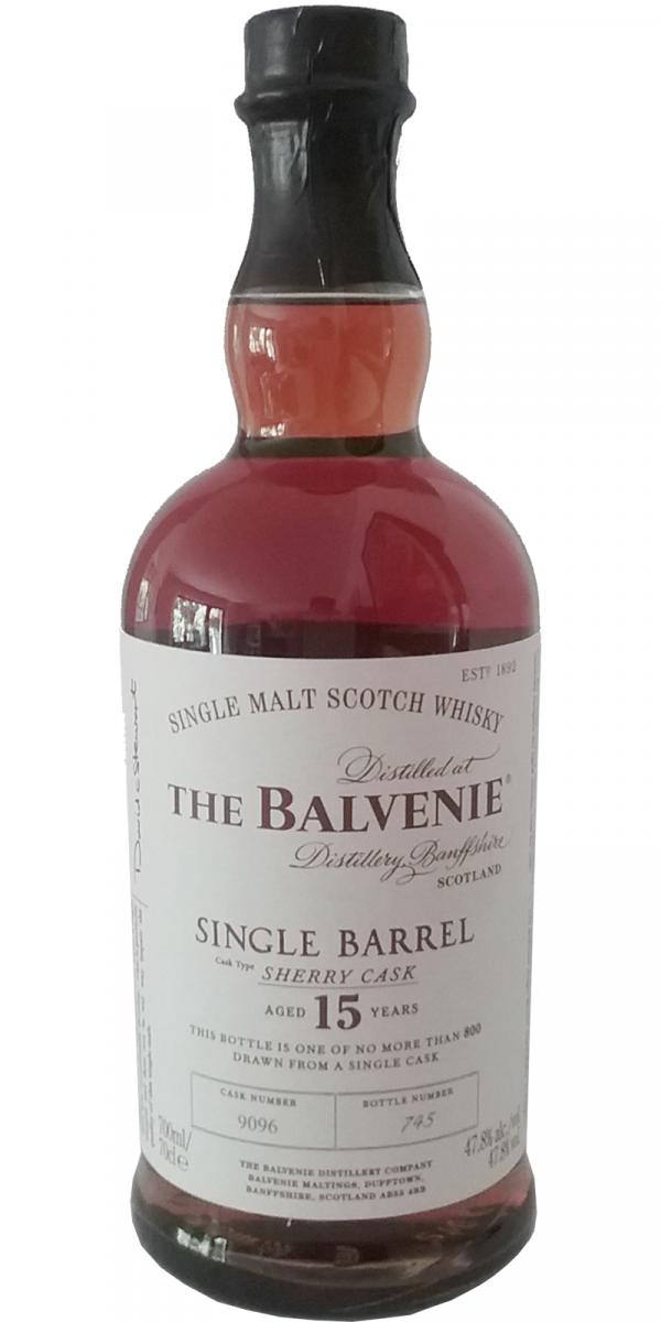 Balvenie 15yo Single Barrel Sherry Cask #9096 47.8% 700ml