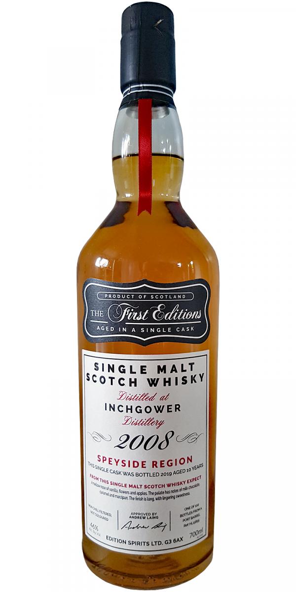 Inchgower 2008 ED The 1st Editions Port Barrel HL 15855 46% 700ml