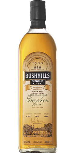 Bushmills 1989 Single Cask Bourbon Barrel #8145 56.5% 700ml