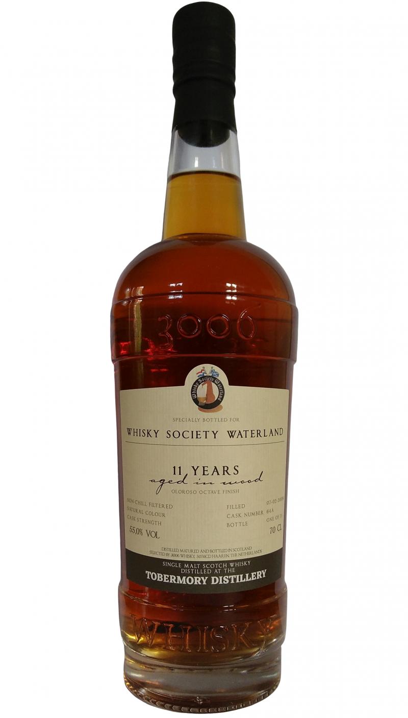 Tobermory 2008 3W Oloroso Octave Finish 64A Whisky Society Waterland 55% 700ml