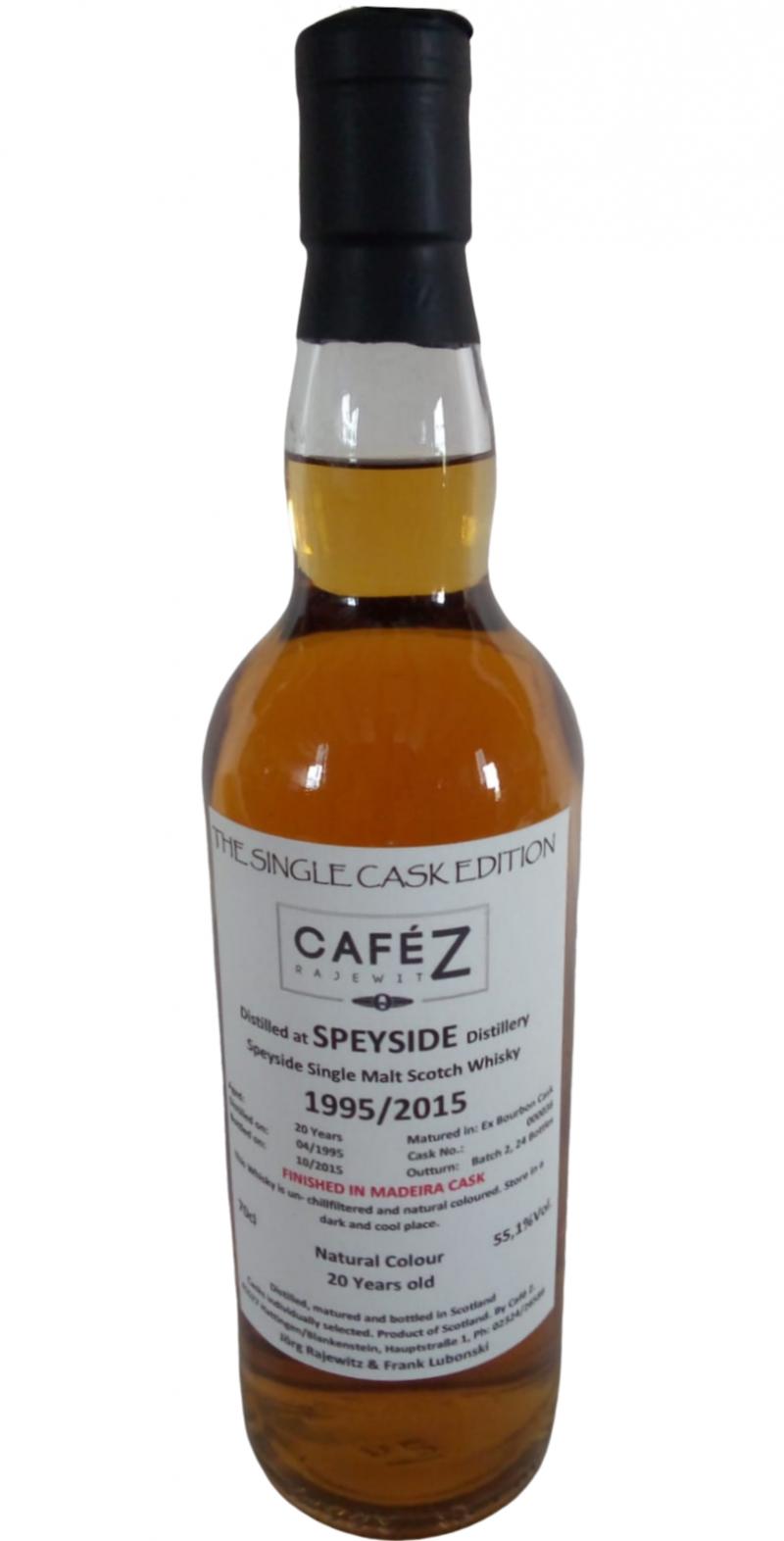 Speyside Distillery 1995 CZ The Single Cask Edition #000036 55.1% 700ml