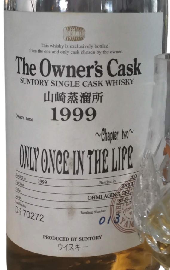Yamazaki 1999 The Owner's Cask Barrel DS 70272 Only Once In The Life Chapter 2 54% 700ml