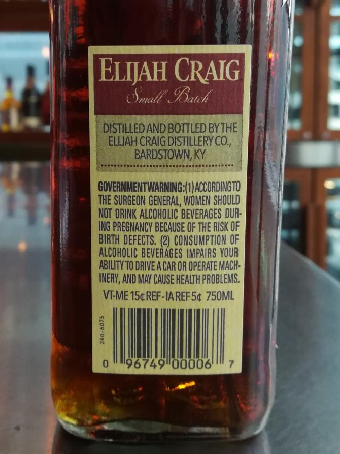 Elijah Craig Small Batch Ratings And Reviews Whiskybase