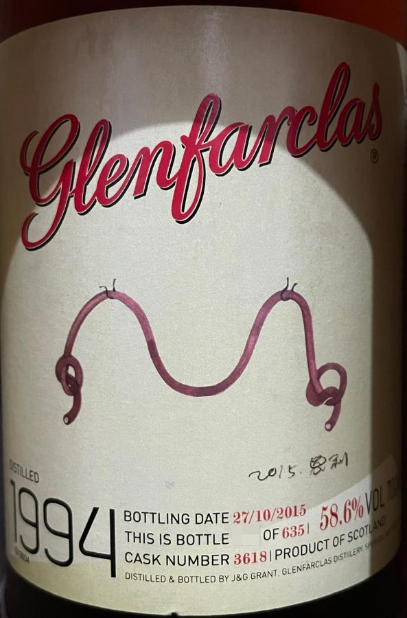 Glenfarclas 1994 #3618 Whiskyaroma 58.6% 700ml