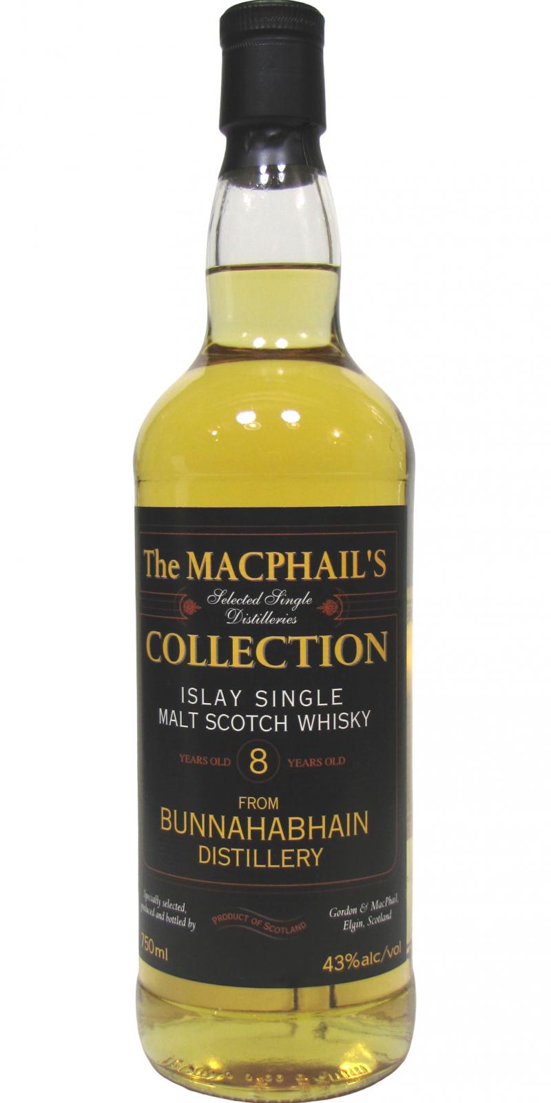 Bunnahabhain 8yo GM The MacPhail's Collection 43% 750ml
