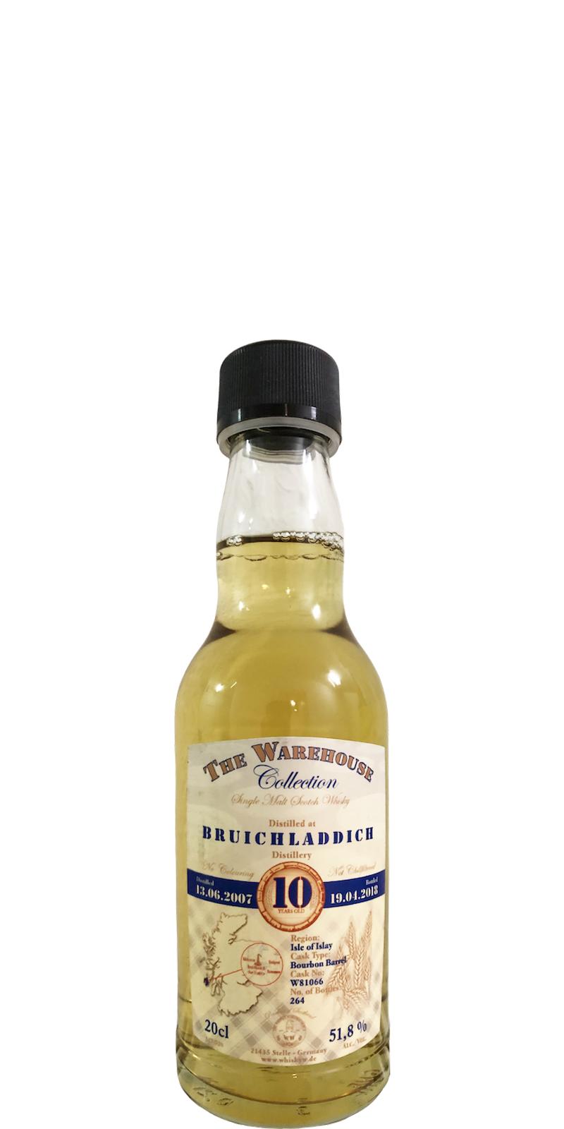 Bruichladdich 2007 WW8 Bourbon Barrel 51.8% 200ml
