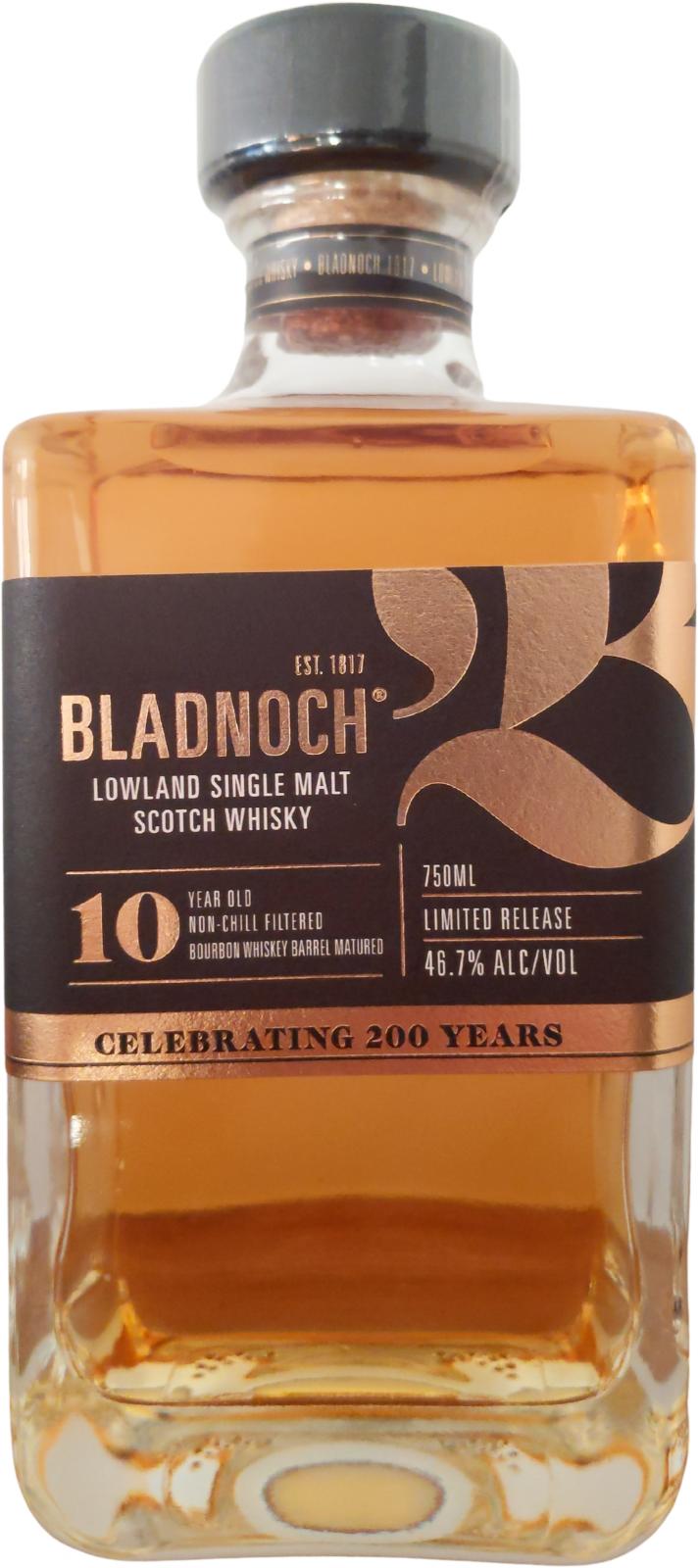 BLADNOCH ブラドノック 10年 700ml 未開栓 ウイスキー - ウイスキー