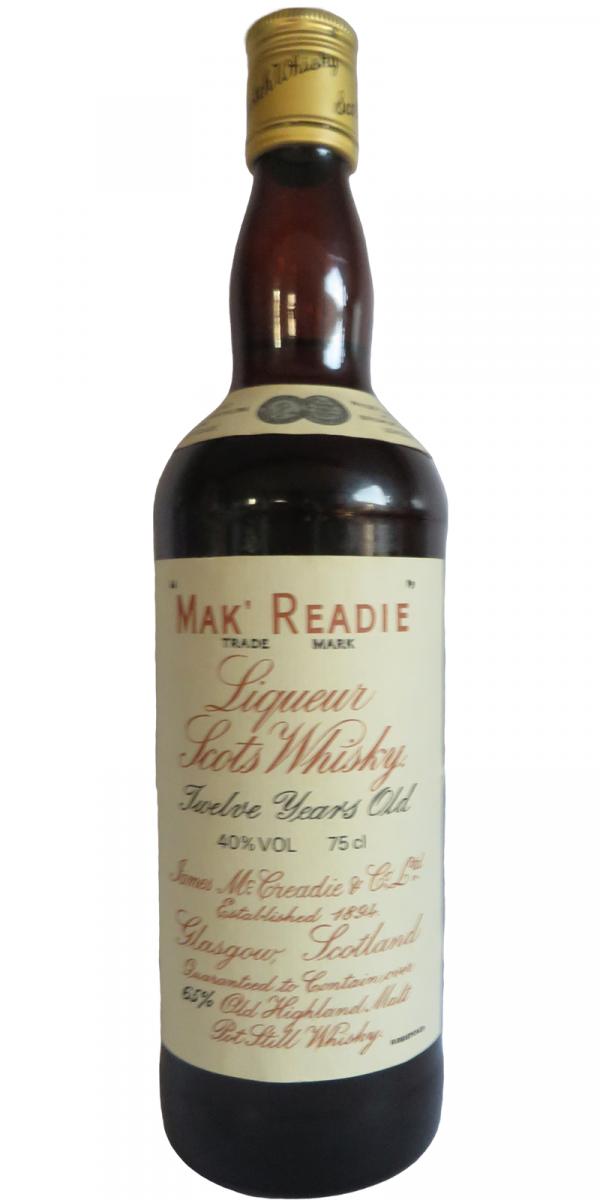 Mak Readie 12yo Liqueur Scots Whisky by James McCreadie & Co 40% 750ml