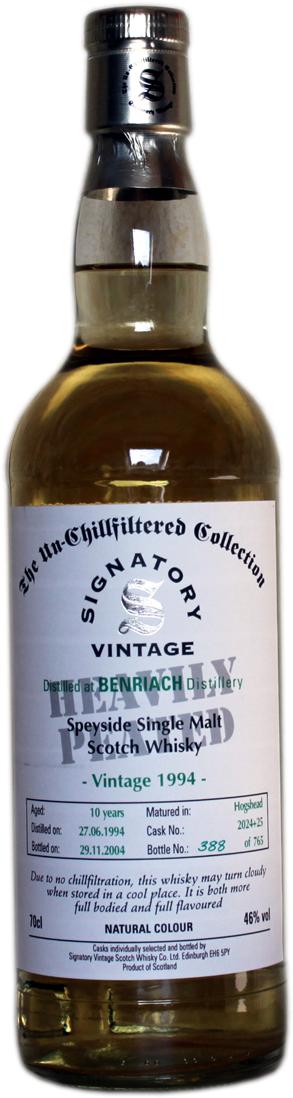 BenRiach 1994 SV The Un-Chillfiltered Collection 2024 + 2025 46% 700ml