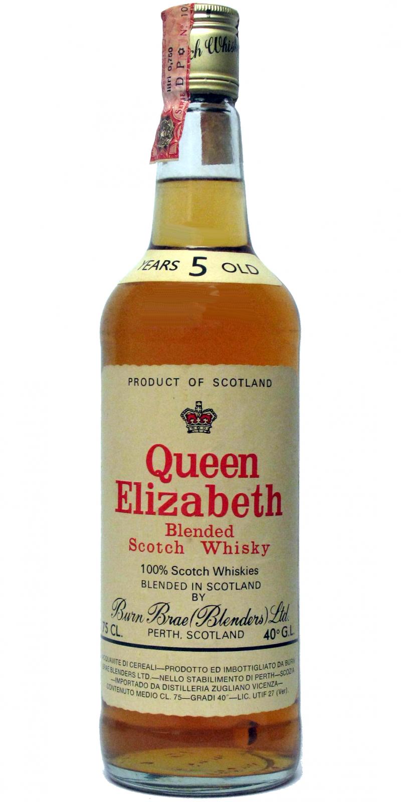 Queen Elizabeth 5yo Blended Scotch Whisky 40% 750ml