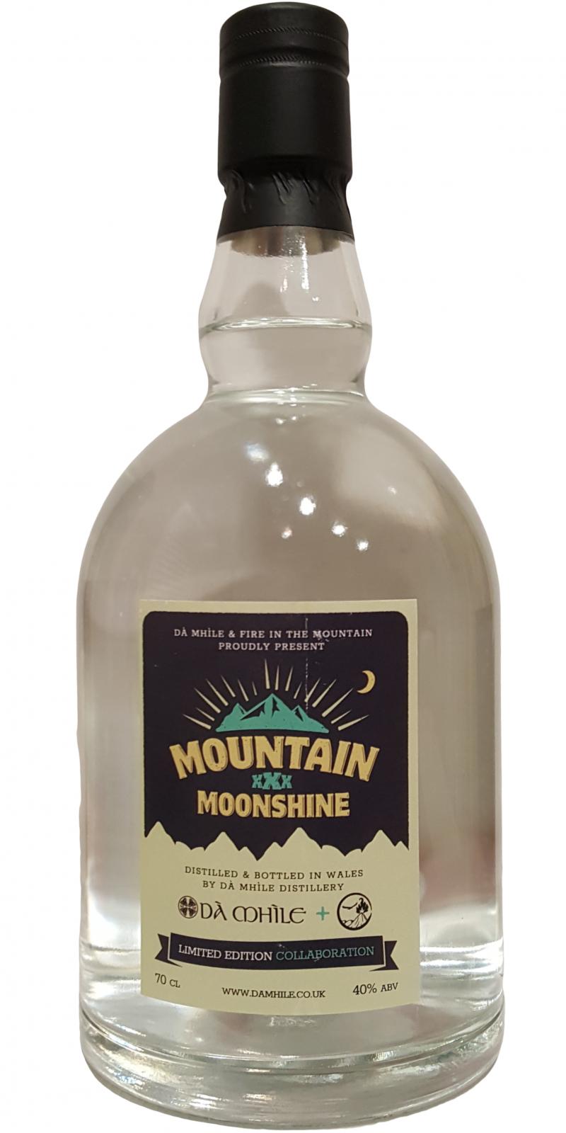 Da Mhile Mountain Moonshine Limited Edition Collaboration Fire In The Mountain Festival 2019 40% 700ml