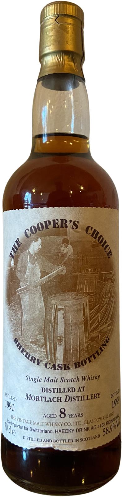 Mortlach 1990 VM The Cooper's Choice Sherry Cask 58.9% 700ml