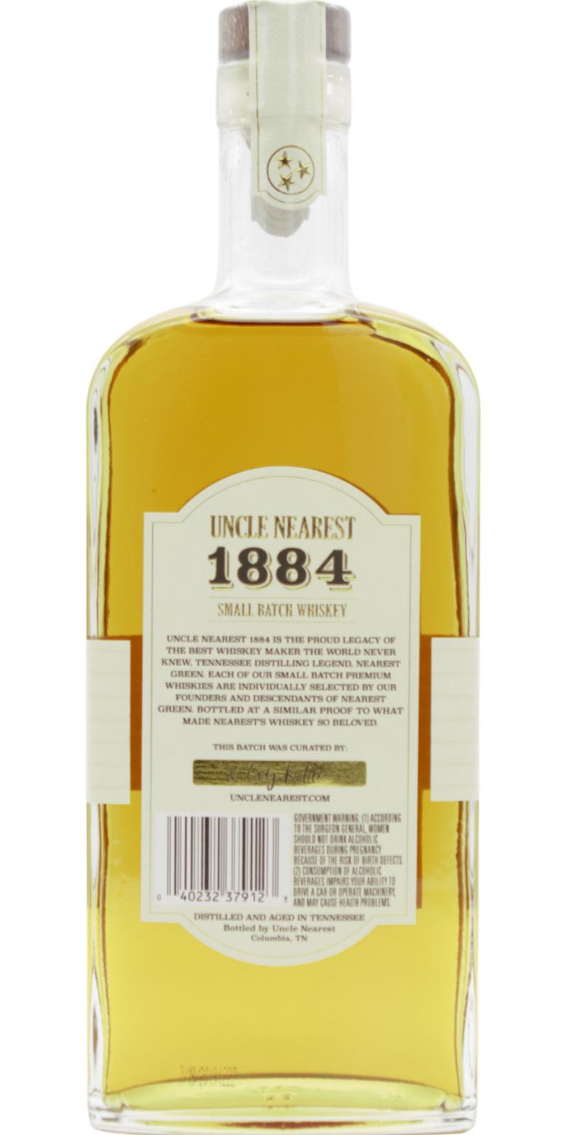 uncle nearest whiskey 1856 vs 1884