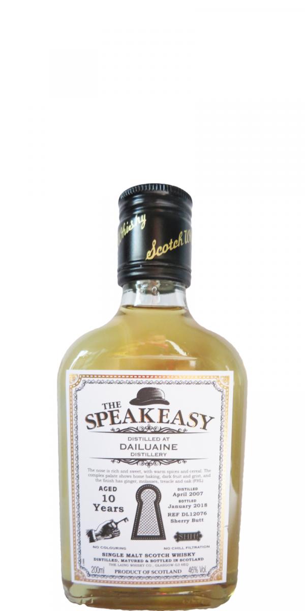 Dailuaine 2007 DL The Speakeasy Sherry Butt DL 12076 Whisky Manufaktur 46% 200ml