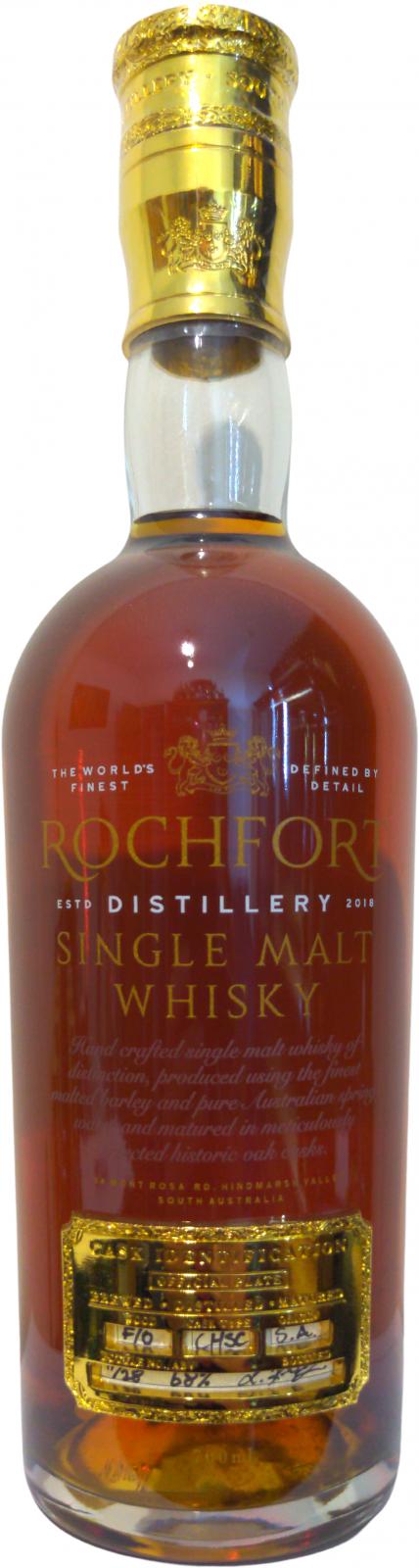 Rochfort Single Malt Whisky 9th Release Chapel Hill Shiraz Cask 68% 700ml