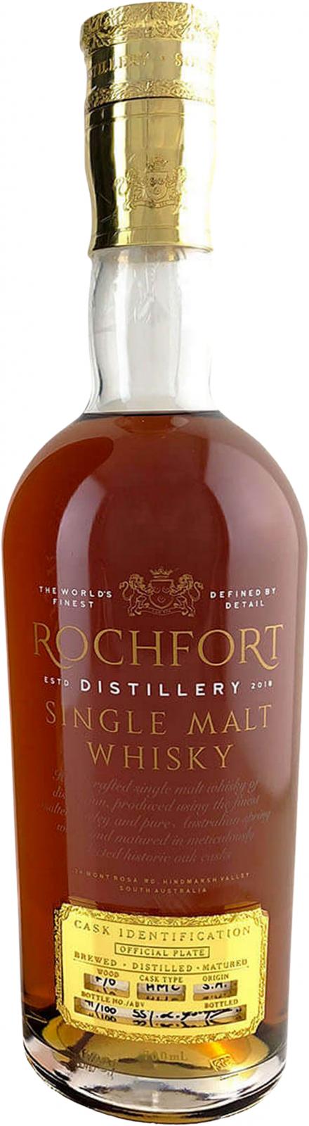 Rochfort Single Malt Whisky 1st Release Hardys Muscat Cask 55% 700ml