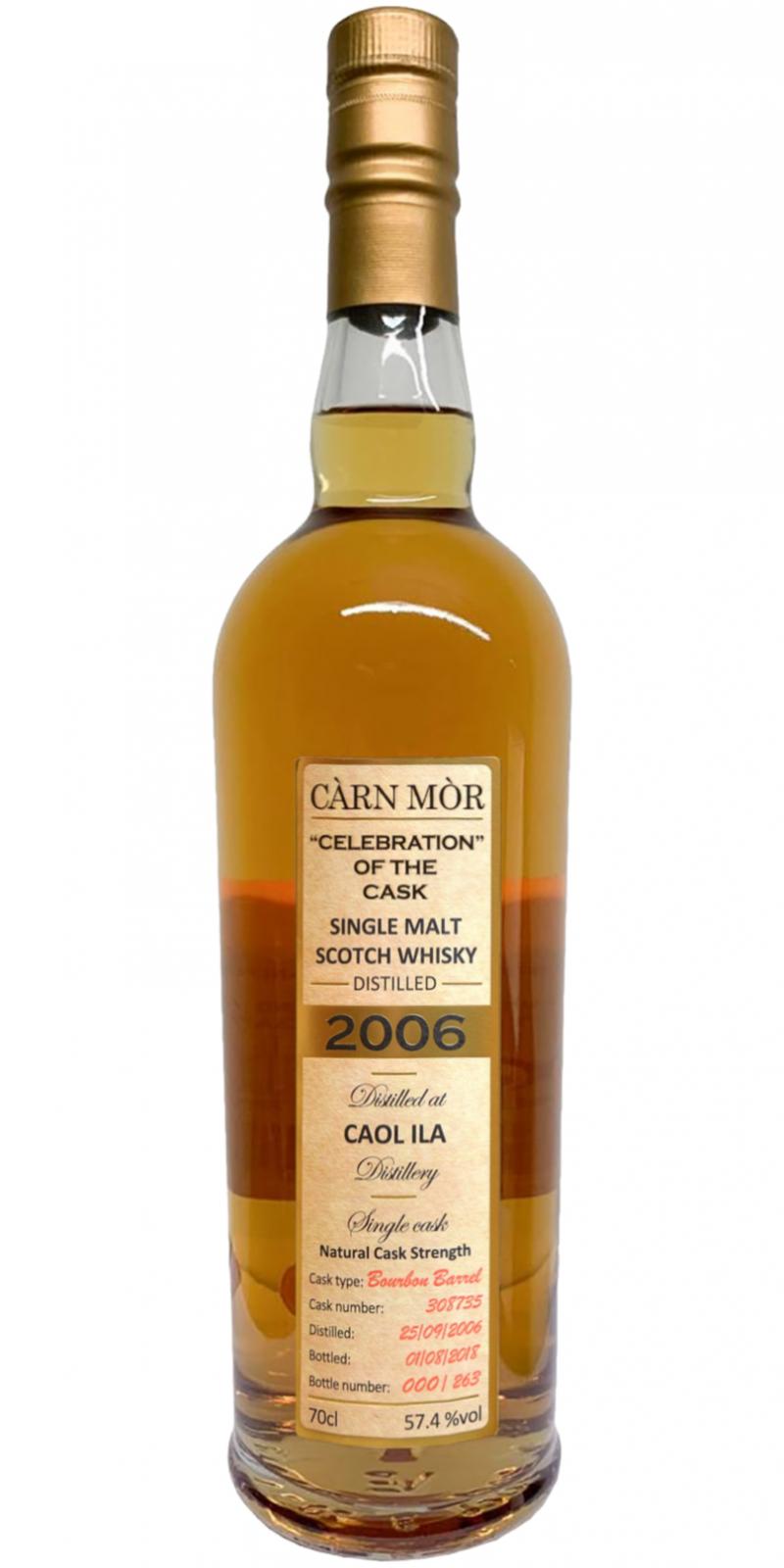 Caol Ila 2006 MMcK Carn Mor Celebration of the Cask Bourbon Barrel #308735 57.4% 700ml