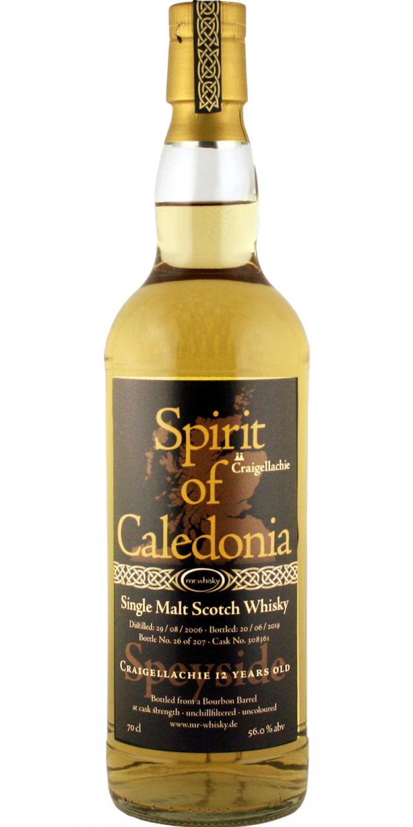 Craigellachie 2006 MrW Spirit of Caledonia Bourbon Barrel #308361 56% 700ml