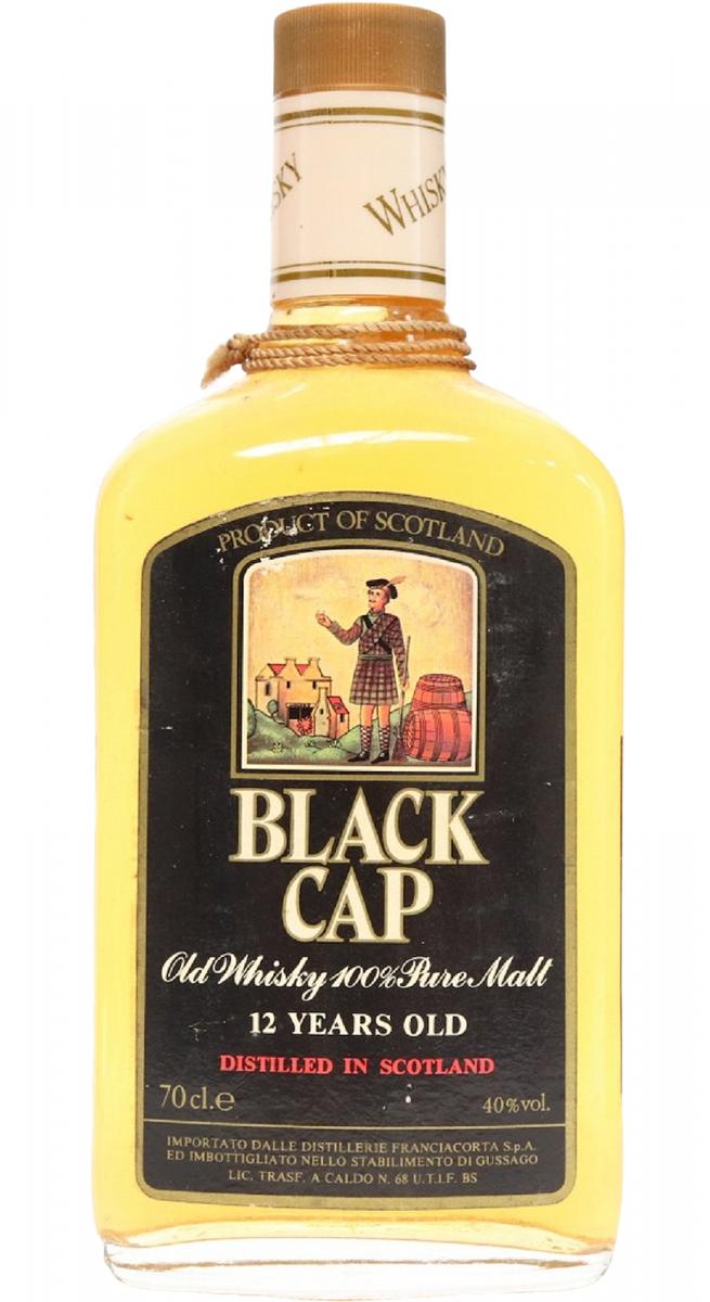 Black Cap 12yo Old Whisky 100% Pure Malt Franciacorta S.p.A 40% 700ml