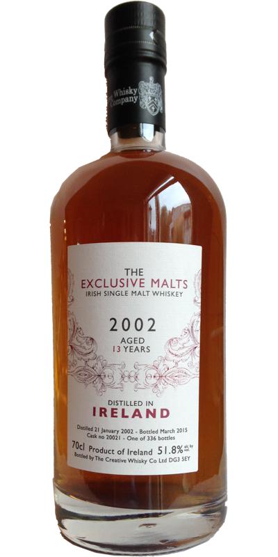 Irish Single Malt Whiskey 2002 CWC