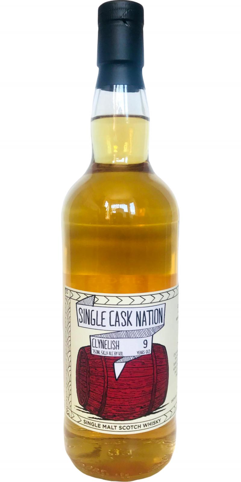Clynelish 2010 JWC Single Cask Nation 1nd Fill Bourbon Barrel #700038 58.1% 750ml
