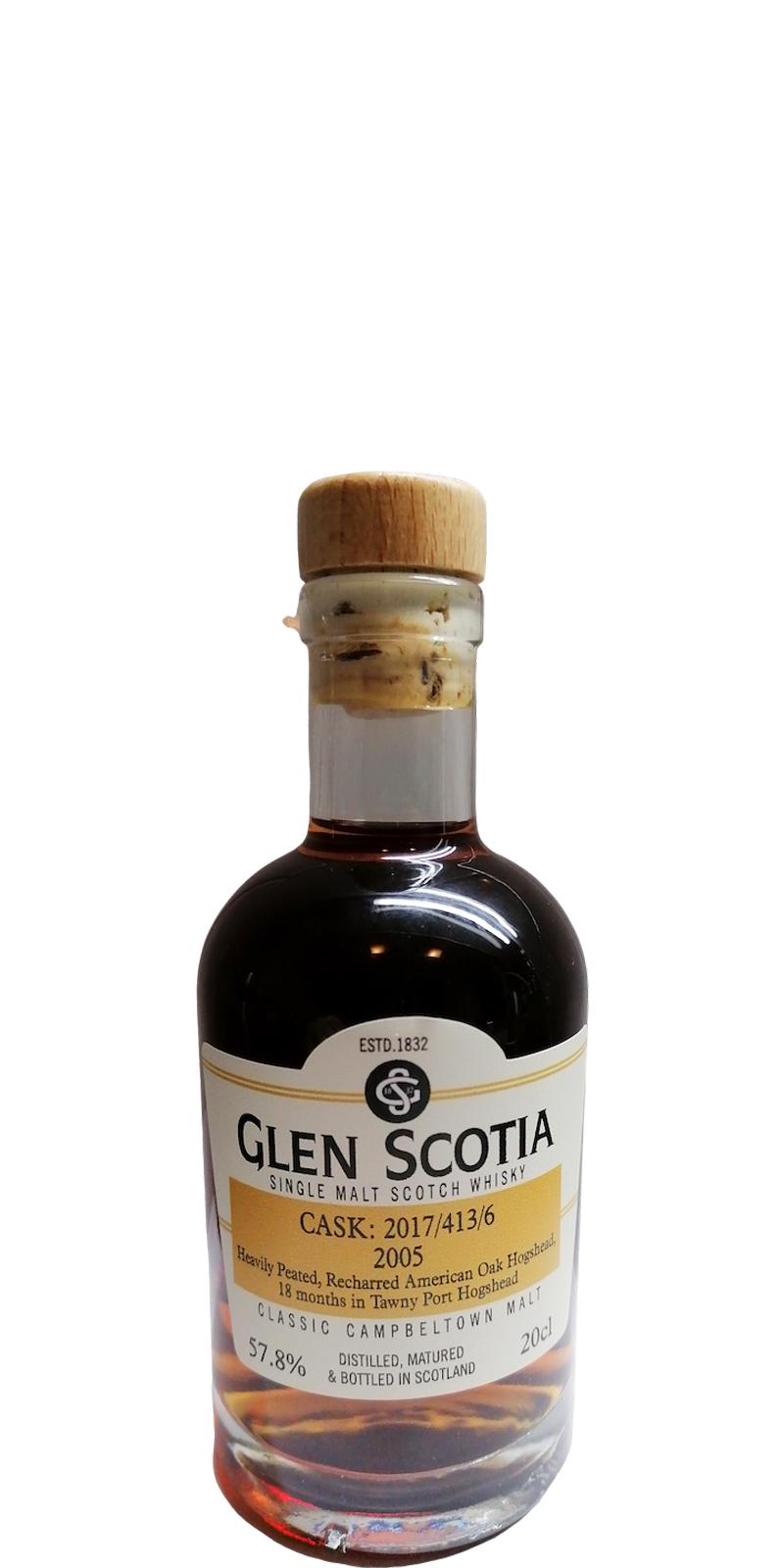 Glen Scotia 2005 Single Cask 2017/413/6 57.8% 200ml