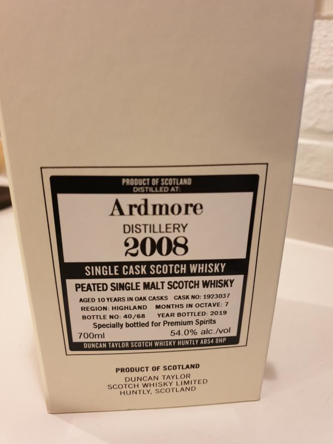 Ardmore 2008 DT The Octave Sherry Octave Finish 1923039 premium spirits 54% 700ml