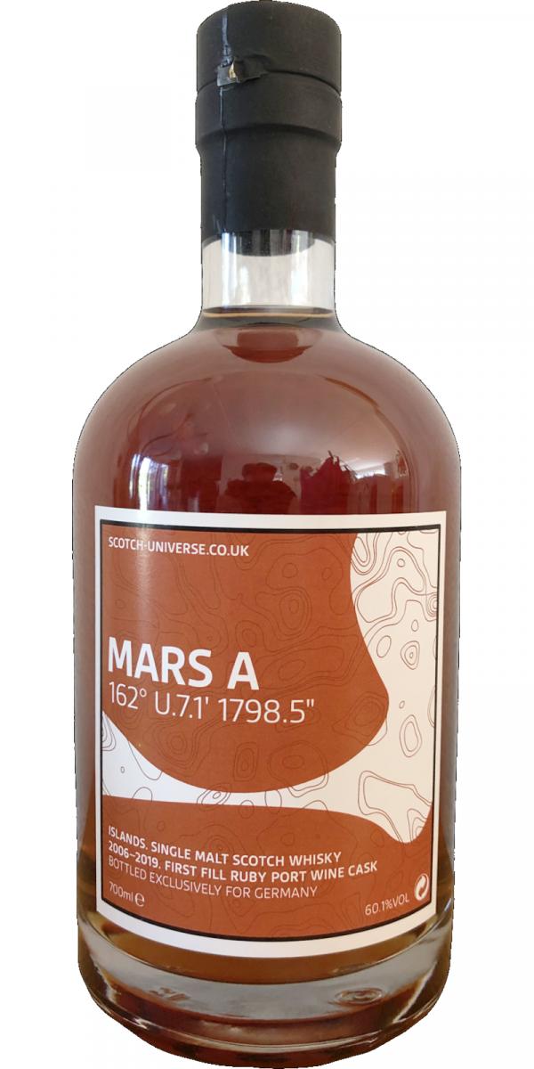 Scotch Universe Mars A 162 U.7.1 1798.5 1st Fill Ruby Port Wine Cask 60.1% 700ml