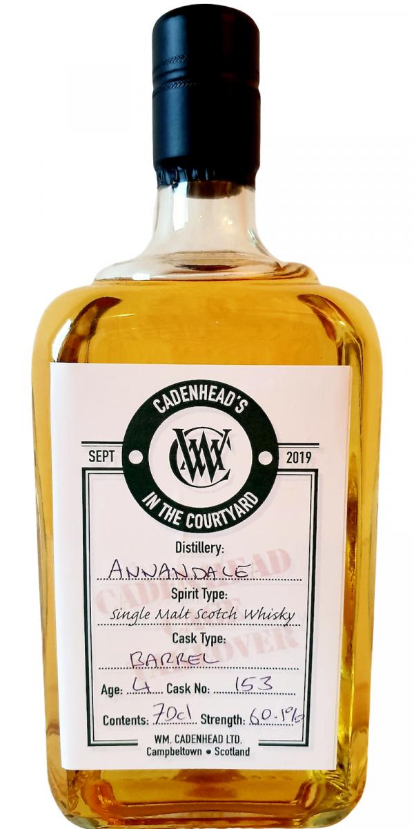 Annandale 2015 CA In The Courtyard Ex-Bourbon Barrel #153 Cadenhead Cage Takeover 60.1% 700ml