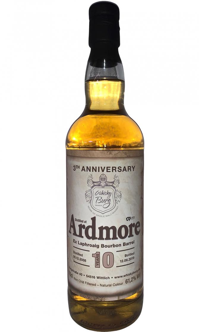 Ardmore 2008 WhBu 3rd Anniversary Whiskyburg Ex-Laphroaig Bourbon Barrel 61.2% 700ml