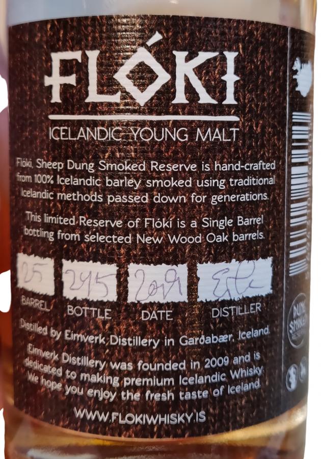 Floki Icelandic Young Malt Oak Casks #25 47% 500ml