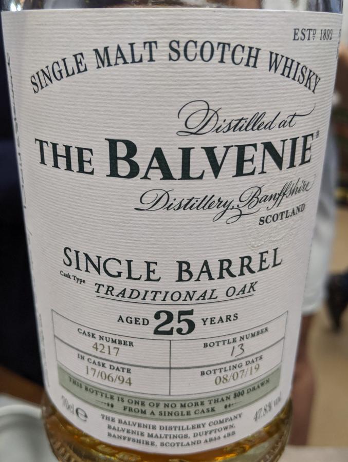 balvenie 25 single barrel whiskybase