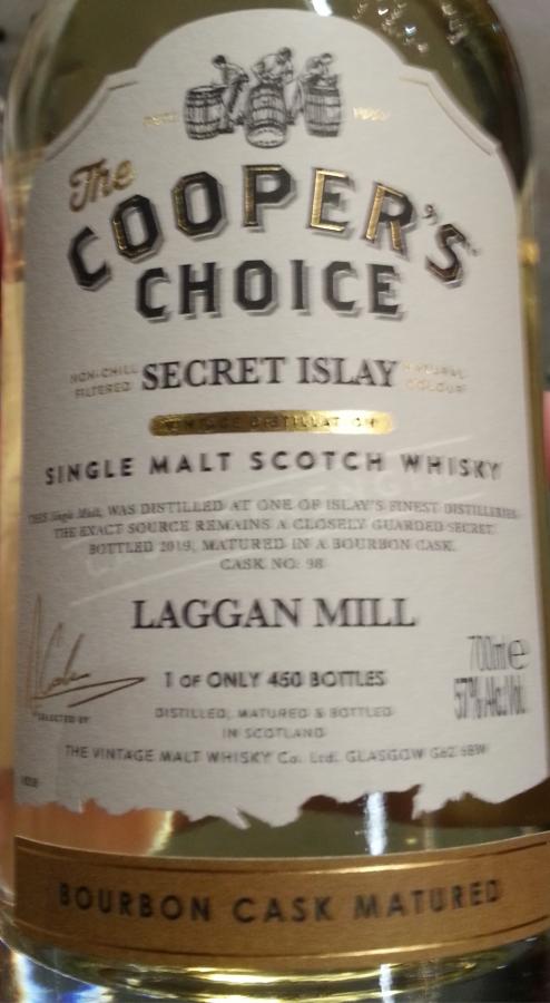 Laggan Mill Secret Islay VM Bourbon #98 57% 700ml